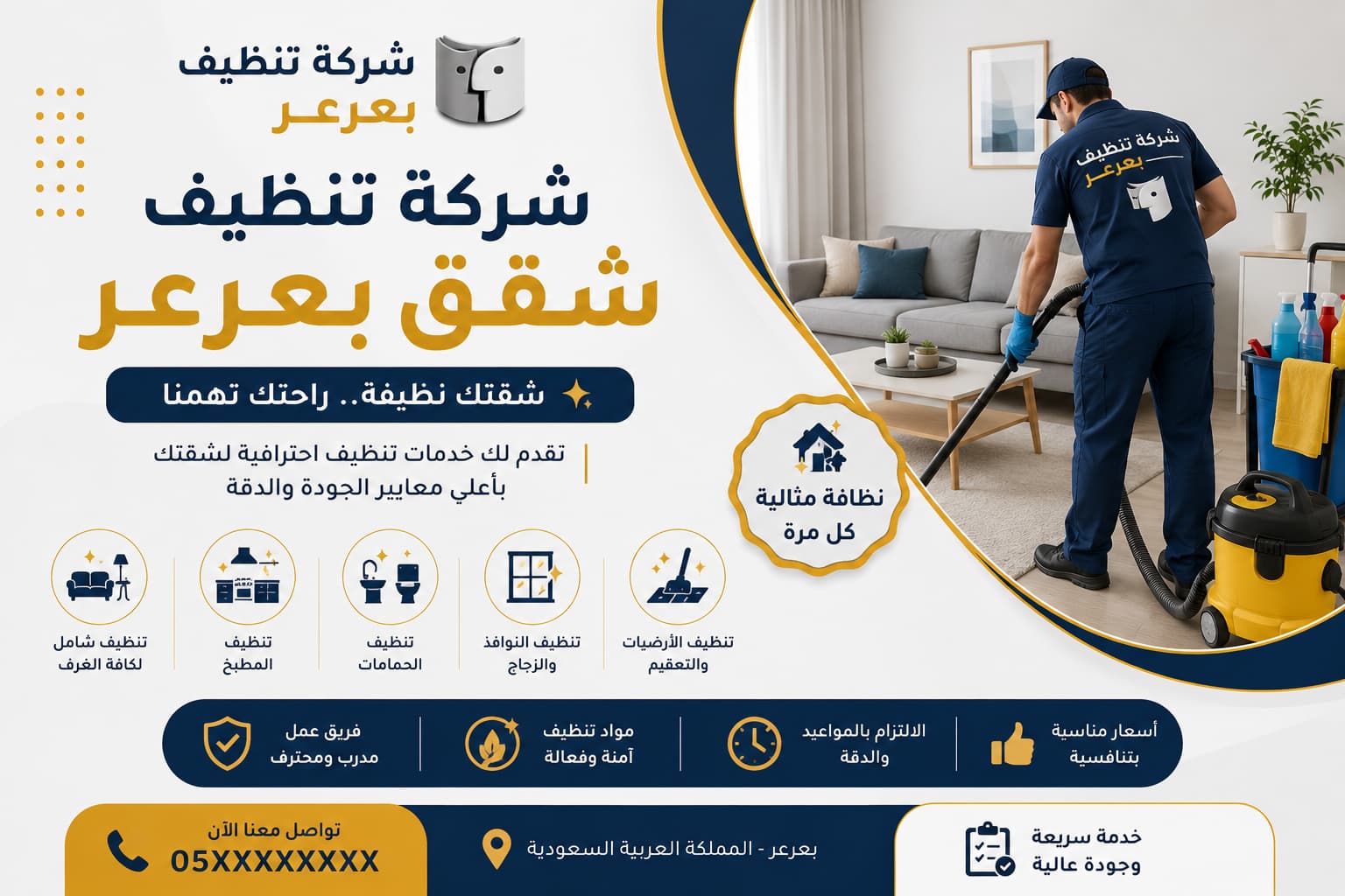 شركة تنظيف شقق بعرعر